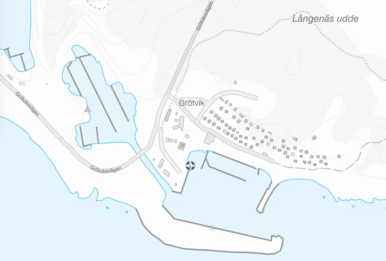 Karta över Grötvik 